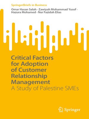 cover image of Critical Factors for Adoption of Customer Relationship Management